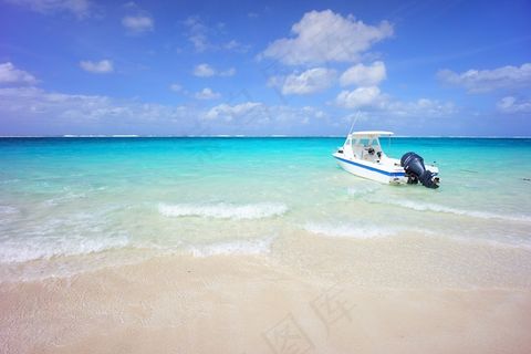 船，船，塞班岛，桃花心岛，海滩，景观