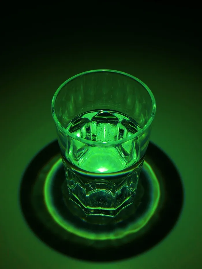 绿色，浅色，深色，玻璃，曝光，对比度，水