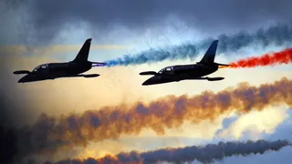 航展，编队，军事，飞机，喷气机，飞机