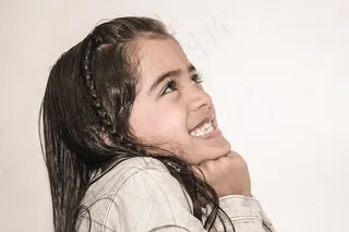 女孩，表情，琳达