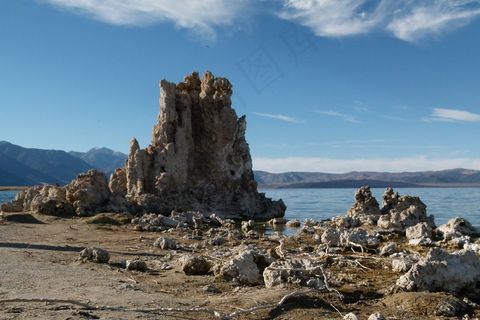 单声道，湖，加利福尼亚州，美国，凝灰岩，凝灰岩，景观