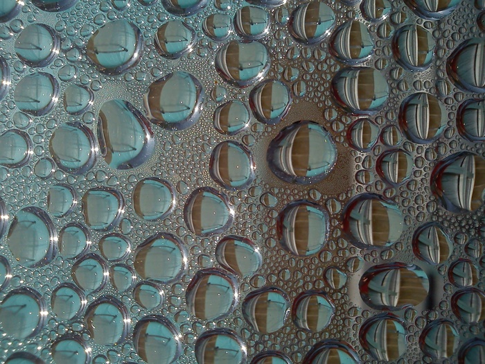 水滴，凝结，分形，模式，水