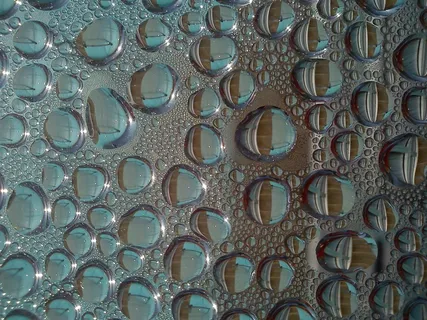 水滴，凝结，分形，模式，水