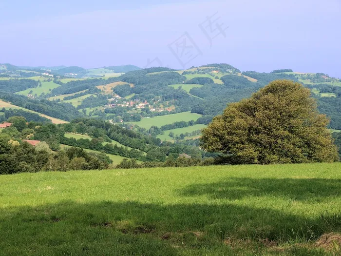 景观，草地，农田，农村，田野