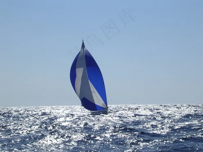 帆船，海上，船只，浏览
