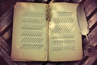 书，写作，老书，黑色和白色，邮件，评论