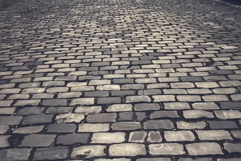 砖石材,龟裂的大地,地板砖,建筑,自然/人文景观,鹅卵石街