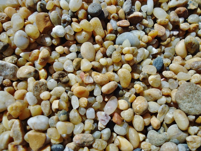 鹅卵石，海滩，海洋，颜色，卵石，滚子