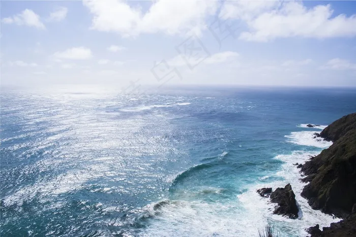海岸，海岸，海洋，大海，水，波浪，拓荒，权力