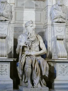 摩西,角,雕像,圣彼得在Vincoli,罗马 摩西,角,雕像,圣彼得在Vincoli,罗马