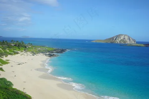 夏威夷,海滩,海,威基基,山,海洋,蓝色 夏威夷,海滩,海,威基基,山,海洋,蓝色