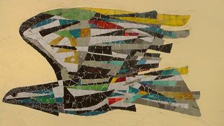 马赛克，多彩，鸟，艺术，装饰，工艺