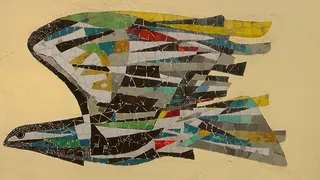 马赛克，多彩，鸟，艺术，装饰，工艺