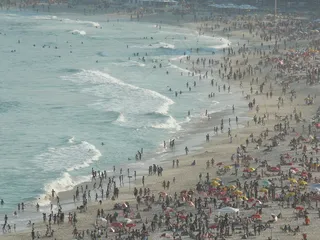 巴西，里约热内卢，科帕卡巴纳，海滩，游客