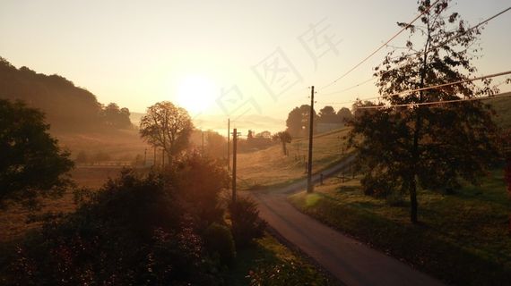 秋天，秋天的心情，日出，秋天的颜色，十月