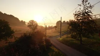 秋天，秋天的心情，日出，秋天的颜色，十月