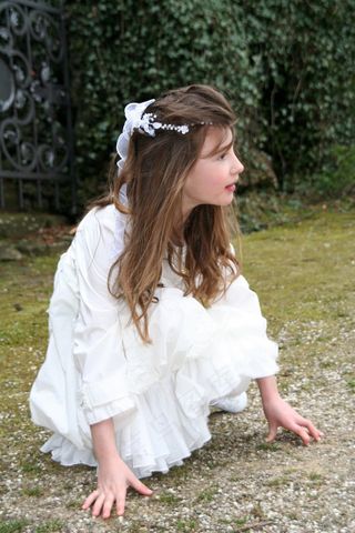 女孩，圣餐，教堂，微笑，快乐，第一次圣餐