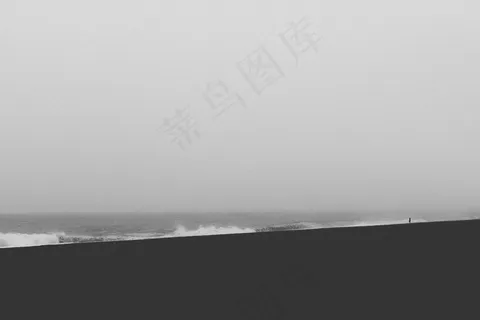 海滩，海洋，黑色和白色，夏天，旅行，假期