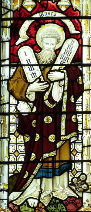 摩西，十诫，10，出价，教堂，十，窗口