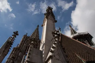 尖峰石，凿子，细长，尖头，炮塔