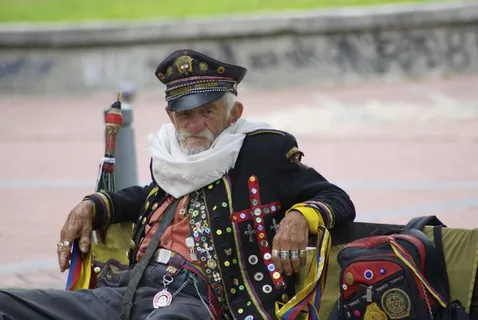 男子，波哥大，坎德拉里亚岛，将军