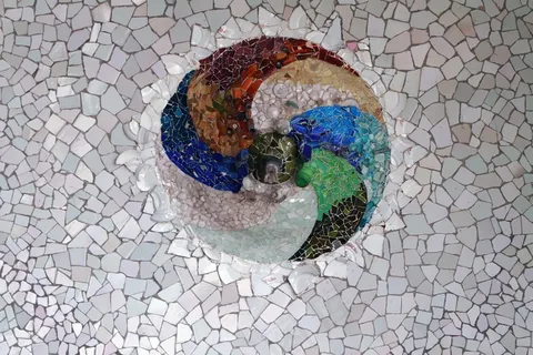 奎尔公园,马赛克,瓷砖,高迪,纹理,碎的瓷砖 奎尔公园,马赛克,瓷砖,高迪,纹理,碎的瓷砖