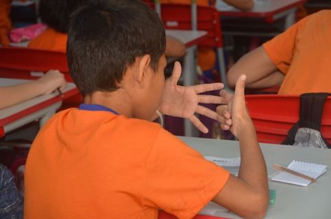 儿童，学习，证明，测试，计数，手指