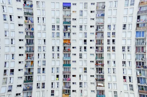 架构，外立面，阳台，城市，墙，变形