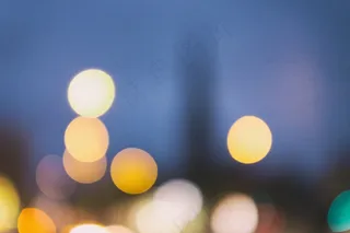 五彩缤纷的灯光，运动模糊，特写