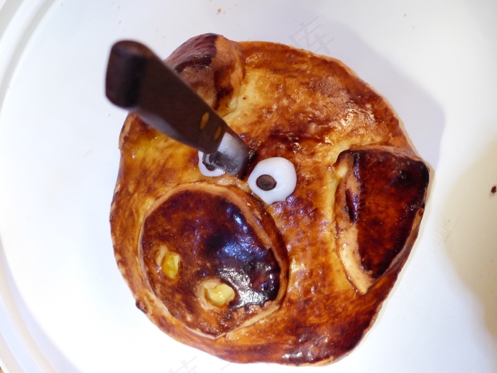 仔猪，强加，刺死，刀，幸运猪