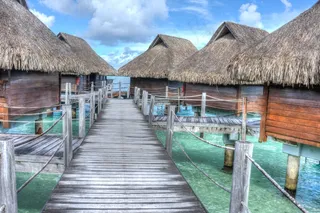 波拉波拉岛，水上平房，热带，假期