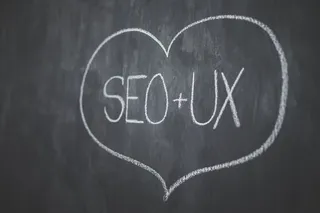 粉笔，黑板，Seo，Ux，爱，心，单词