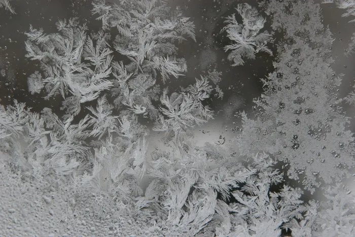 冰，冻结，玻璃，冬天，雪花