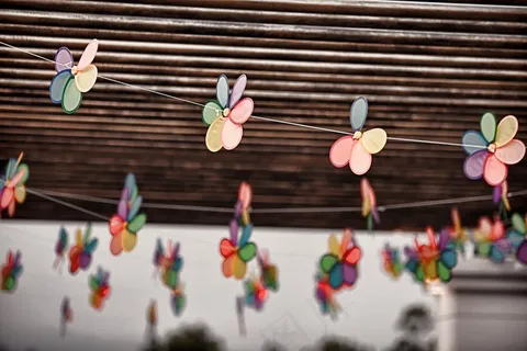 装饰，彩带，派对，颜色，横幅