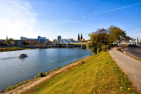 斯武比采，法兰克福，船，水，轴，意见