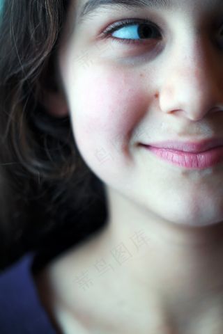 女孩，孩子，可爱，思维，小孩，甜，肖像