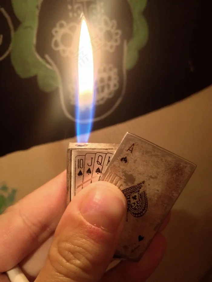 打火机，扑克，五重奏，火焰，光，火，打开
