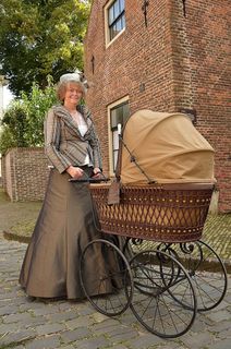 婴儿车，维多利亚时代，古董，连衣裙，时尚