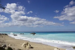 海，蓝色，水，性质，天空，夏天，海滩，太阳