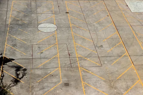 停车，马克，道路标记，公园，空，空间