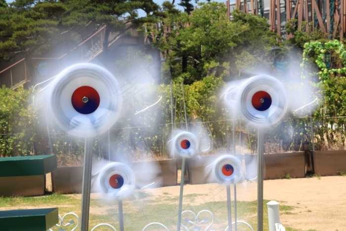 朱莉亚·罗伯茨，韩国，风车，旋转，风，公园