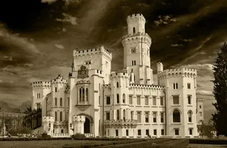 城堡，Hluboká，天堂，南波希米亚，架构