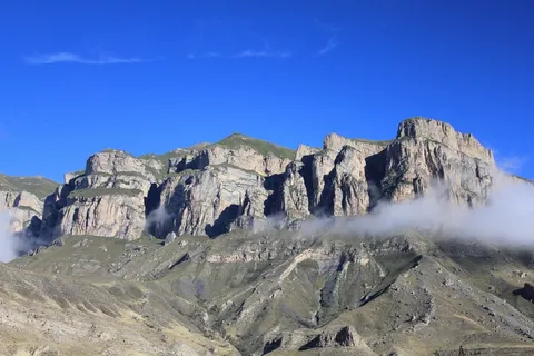 山,高加索,云,岩石 山,高加索,云,岩石
