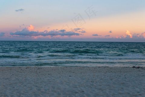 日落，天空，海滩，沙，海岸，海洋，大海，水
