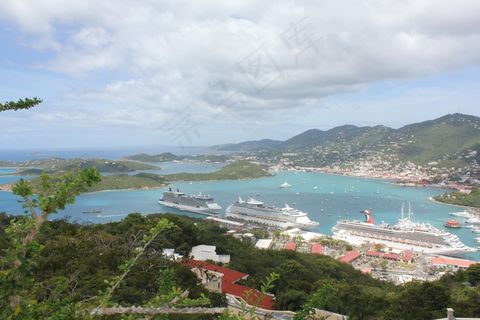 维尔京群岛，游轮，圣托马斯，景观，假期