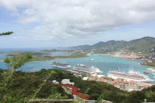 维尔京群岛，游轮，圣托马斯，景观，假期