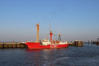 易北河，灯塔船，港口，河，宾夕法尼亚州的天空之船