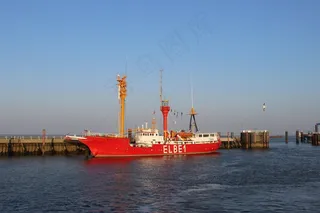 易北河，灯塔船，港口，河，宾夕法尼亚州的天空之船