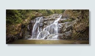 石头,工艺品,树,瀑布,风景,岩石瀑布