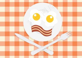 午餐，食物，盘子